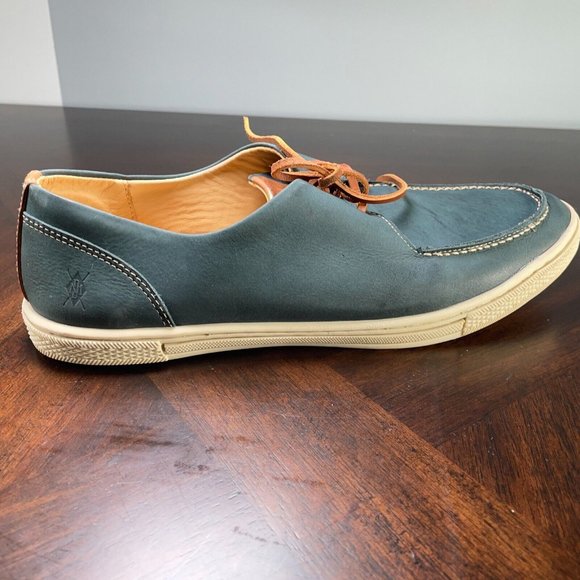 Martin Dingman Blue Lagoon Boat Shoe Nubuck Leather Mens Size 9 Casual Lace Up